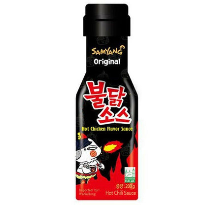 Samyang Buldak Hot Chicken Flavour Sauce, Halal, 200g - Choose (Hot Chicken Sauce, 2x Spicy Sauce, Carbonara Sauce)