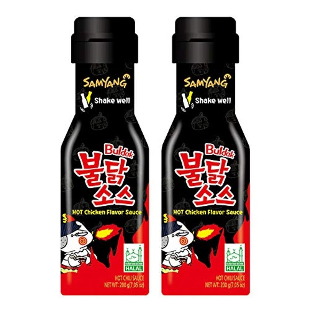 Samyang Buldak Hot Chicken Flavour Sauce, Halal, 200g - Choose (Hot Chicken Sauce, 2x Spicy Sauce, Carbonara Sauce)