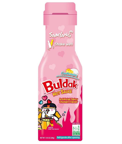 Samyang Buldak Hot Chicken Flavour Sauce, Halal, 200g - Choose (Hot Chicken Sauce, 2x Spicy Sauce, Carbonara Sauce)