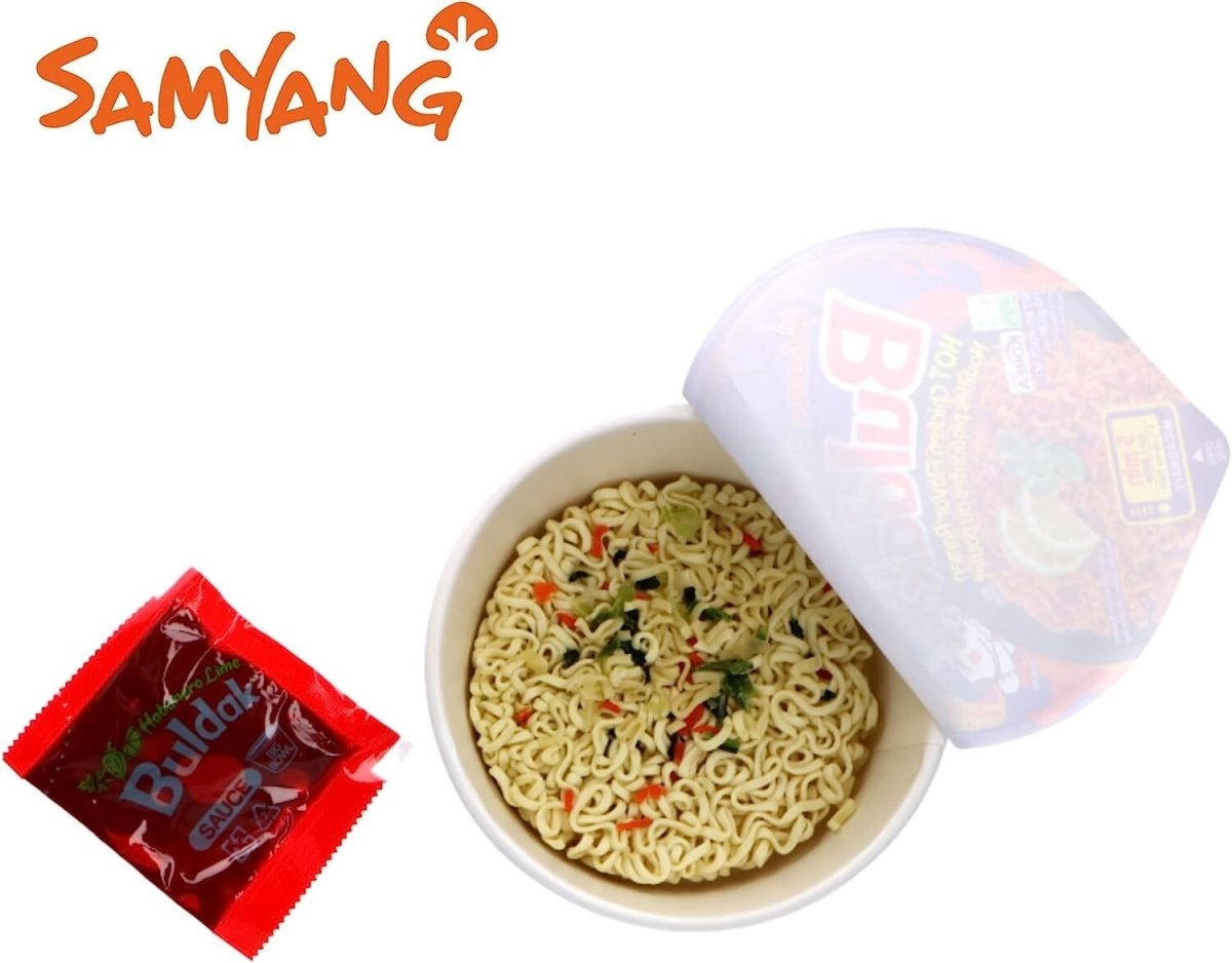 Samyang Buldak Noodles Big Bowl Ramen - Topokki, Habanero Lime, Jjajang - Xihaha Limited