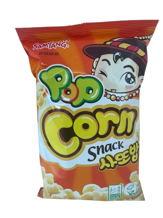 Samyang Pop Corn Snack 67g (Pack of 3) – Korean Sweet & Crunchy Corn Puffs | Halal & Vegan Snack | Light Crispy Asian Snack - Xihaha Oriental Food & Gifts