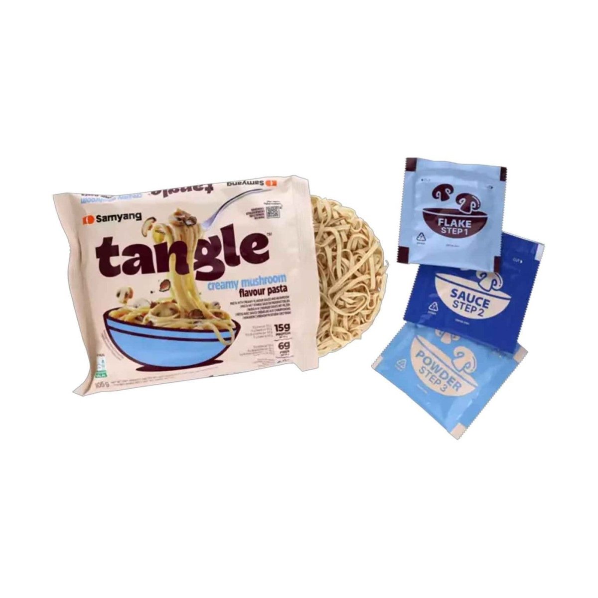 Samyang Tangle Tangluccine Intant Noodle Pasta - Choose (Bulgogi, Mushroom, Garlic Oil, Chuky Tomato) - Xihaha Limited