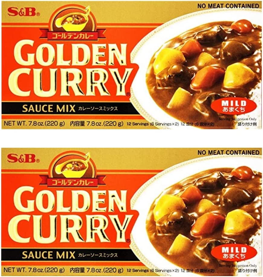 S&B Golden Japanese Curry Mild 220g (Pack of 2) - Xihaha Limited