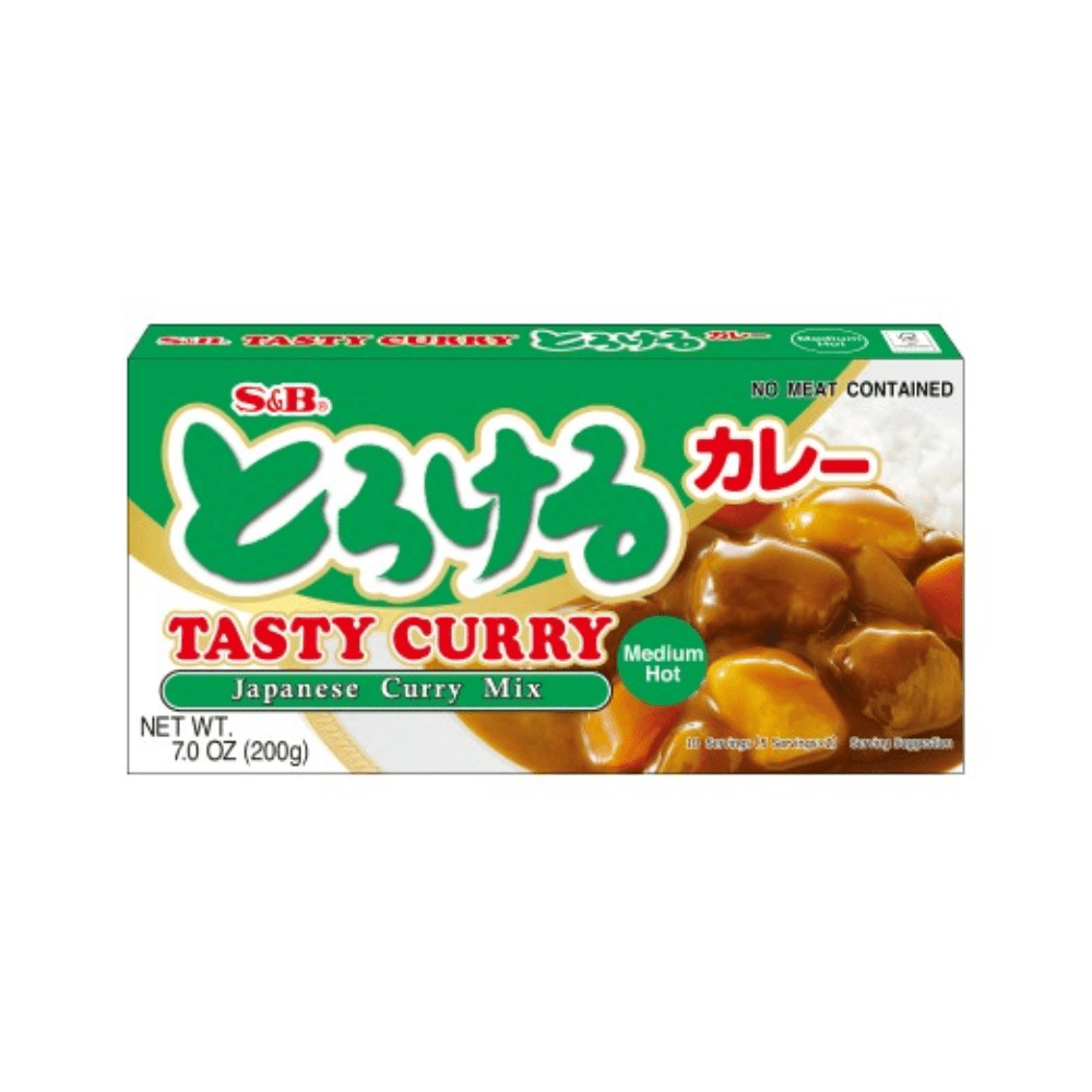 S&B Torokeru Tasty Japanese Curry Sauce Mix Medium Hot 200g 10 Serving - Xihaha Limited