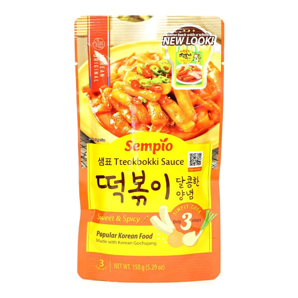 Sempio Instant Topokki Tteokbokki Sauce (Sweet & Mild Spicy) 150g ...