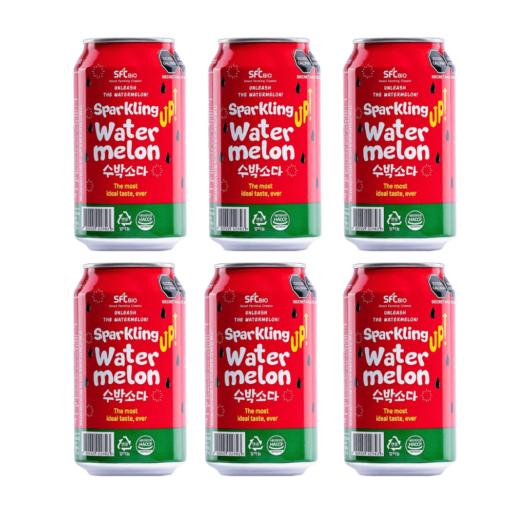 SFC Bio Sparkling Watermelon Soda - 6 Pack | Halal Certified - Xihaha Oriental Food & Gifts