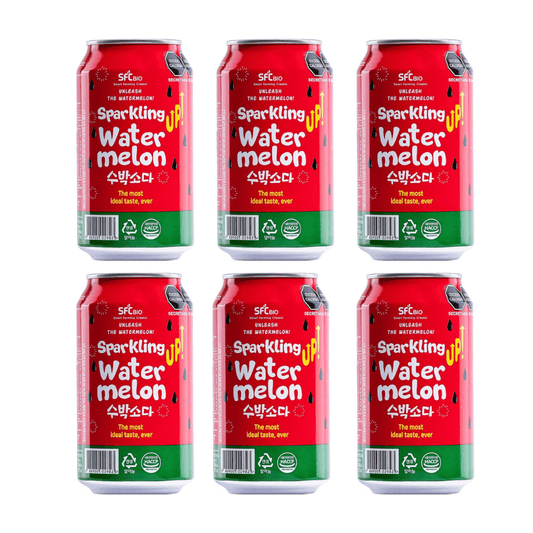 SFC Bio Sparkling Watermelon Soda - 6 Pack | Halal Certified - Xihaha Oriental Food & Gifts