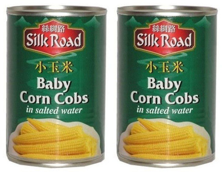Silk Road Young Baby Corn in Salted Water 410g *BBD 4 November 2025* Choose - Xihaha Oriental Food & Gifts