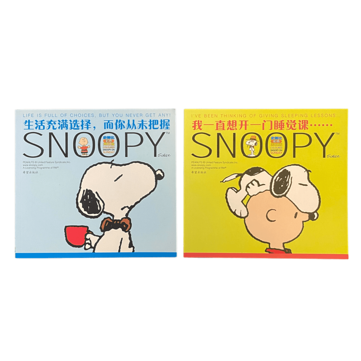 Snoopy Chinese Edition Comic Books – Set of 2 - Xihaha Oriental Food & Gifts