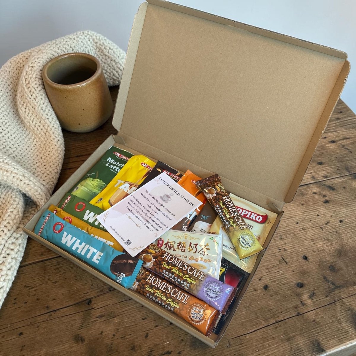 Southeast Asia Coffee & Tea Discovery Box™ | Ipoh White Coffee, Vietnamese Coffee & Teh Tarik Gift Set | Coffee Lover Gift UK - Xihaha Oriental Food & Gifts