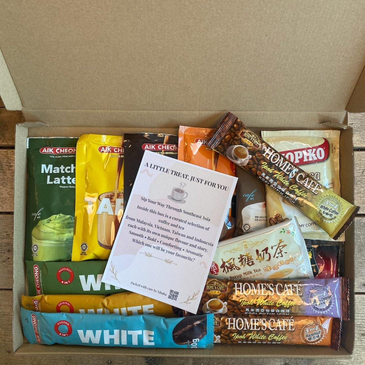 Southeast Asia Coffee & Tea Discovery Box™ | Ipoh White Coffee, Vietnamese Coffee & Teh Tarik Gift Set | Coffee Lover Gift UK - Xihaha Oriental Food & Gifts