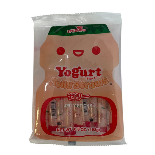 Speshow Yogurt Jelly Straws (10 Sticks) 193g – Yogurt Flavour Jelly Sticks Snack - Xihaha Oriental Food & Gifts