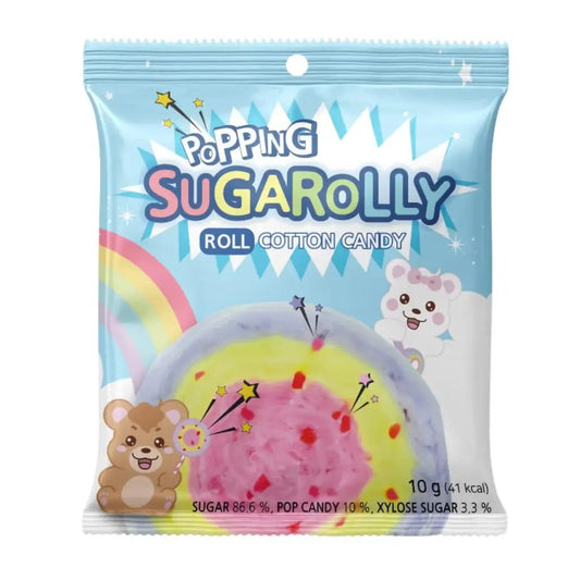 Sugarolly Popping Roll Cotton Candy 10g - Xihaha Oriental Food & Gifts