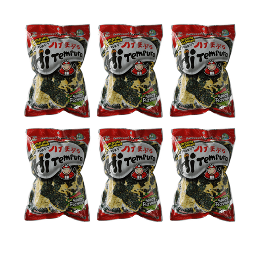 Tao Kae Noi Crispy Hi Tempura Seaweed Spicy (6 packs x 40g) - Xihaha Oriental Food & Gifts