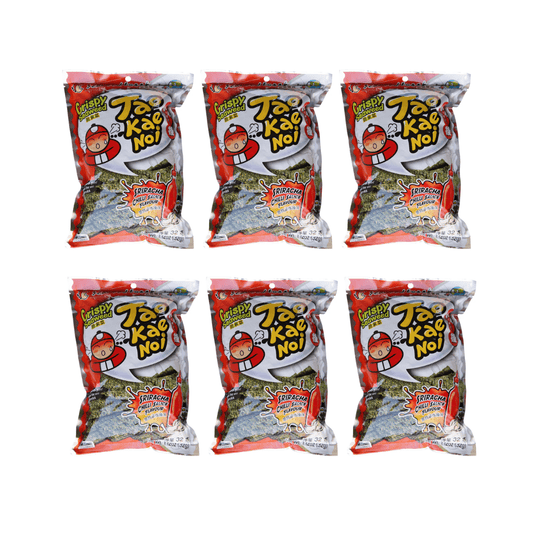 Tao Kae Noi Crispy Seaweed (Sriracha Chilli Sauce Flavour) 32g (Pack of 6) - Xihaha Oriental Food & Gifts