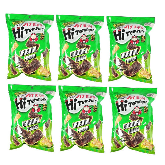Tao Kae Noi Hi Tempura Seaweed Original - 6 x 40g bags - Xihaha Oriental Food & Gifts