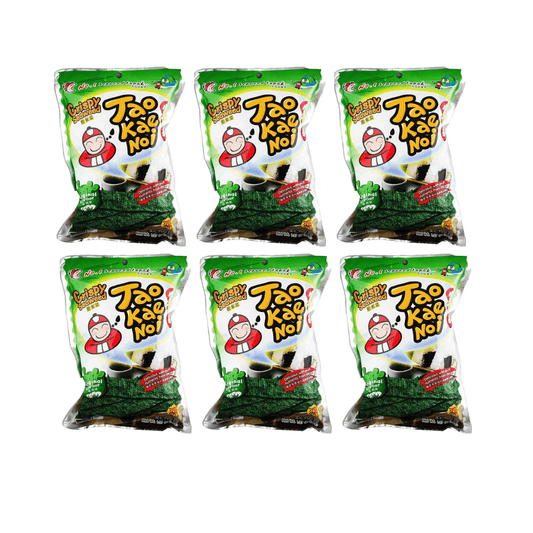 Tao Kae Noi Seaweed Snack Crispy, 6 Packs (6 x 32g) - Xihaha Oriental Food & Gifts
