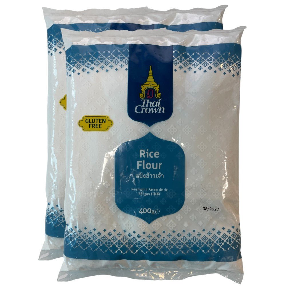 Thai Crown Rice Flour 400g – Gluten Free Rice Flour for Baking, Rice Noodles, Dumplings & Asian Desserts - Xihaha Oriental Food & Gifts