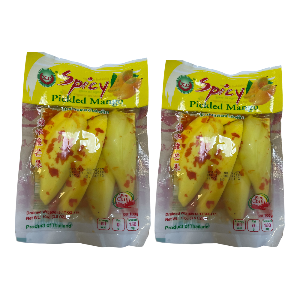 Thai Spicy Pickled Mango with Chilli – Sour Pickled Mango Snack 100g - Xihaha Oriental Food & Gifts