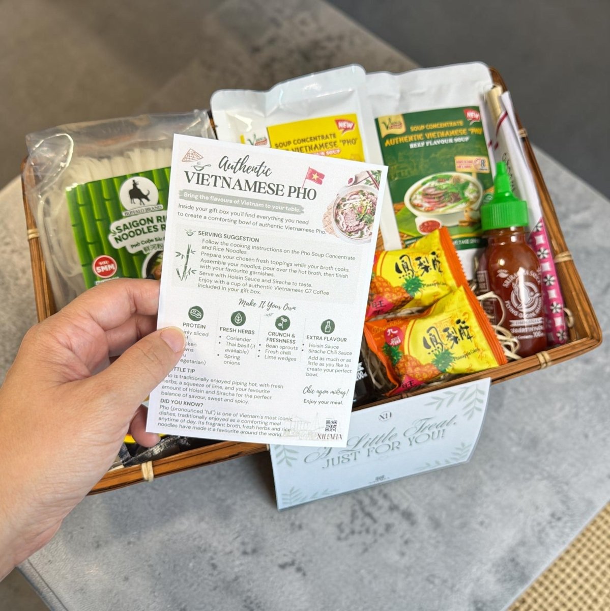 Vietnamese Pho Gift Hamper – Authentic Pho Noodle Kit with Chicken & Beef Broth - Xihaha Oriental Food & Gifts