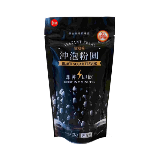 Wufuyuan Black Sugar Tapioca Instant Pearl 210g Brew in 2 Minutes Super Fast - Xihaha Limited