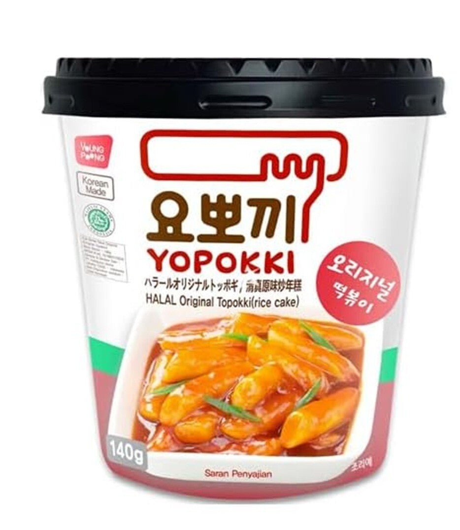 Yopokki Tteokbokki Cup Korean Topokki Ddukbokgi / Spicy / Cheese / Garlic etc - Xihaha Oriental Food & Gifts
