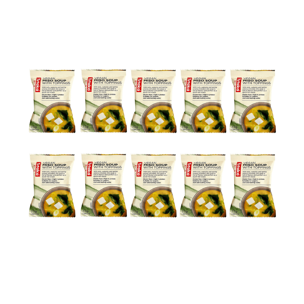 Yutaka Instant Miso Soup with Topping 7.5g 10 Serving | Bonito | Vegan | Mixed - Xihaha Oriental Food & Gifts