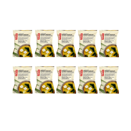 Yutaka Instant Miso Soup with Topping 7.5g 10 Serving | Bonito | Vegan | Mixed - Xihaha Oriental Food & Gifts