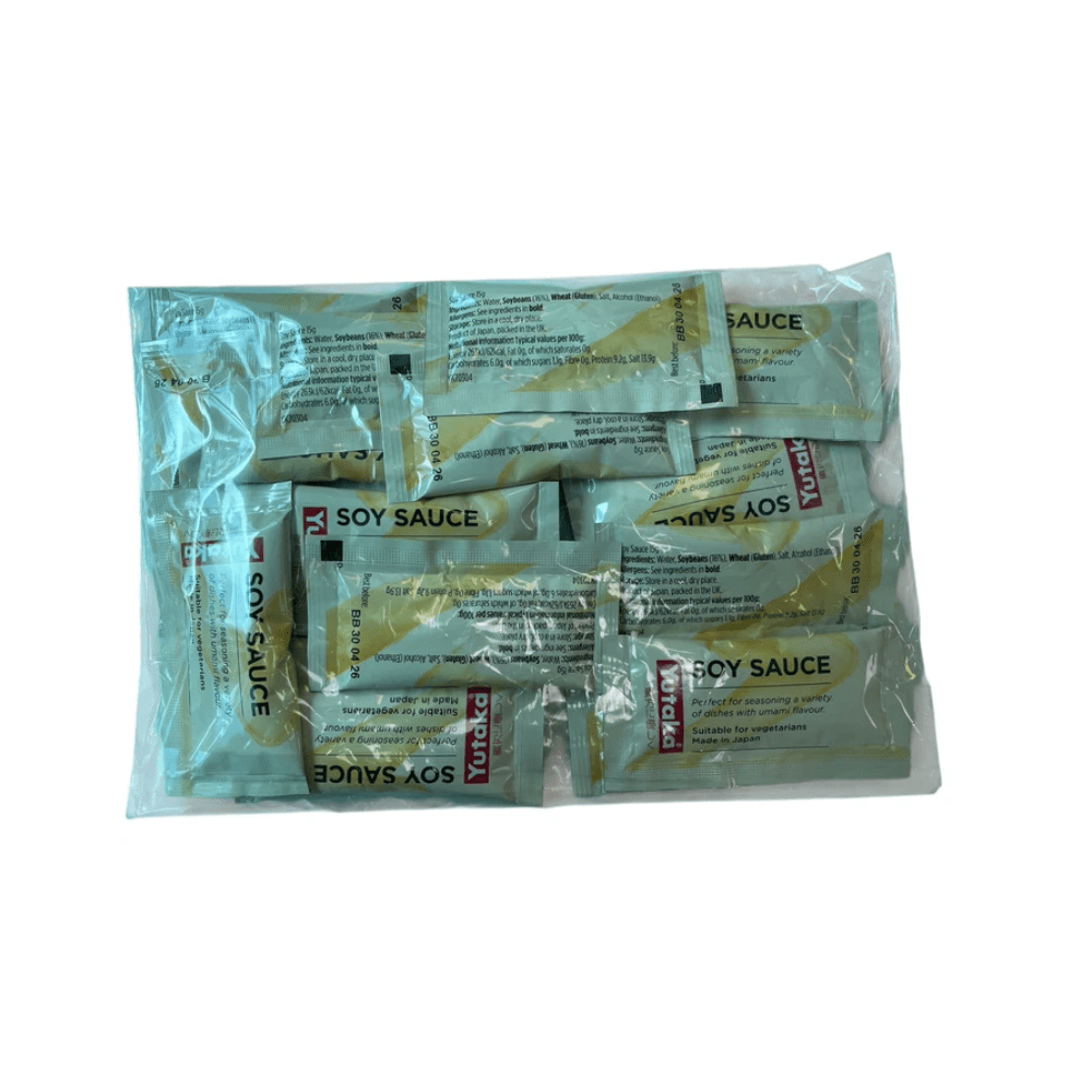 Yutaka Soy Sauce Sachets 15 ml (20 Sachets) Catering camping short stay - Xihaha Limited